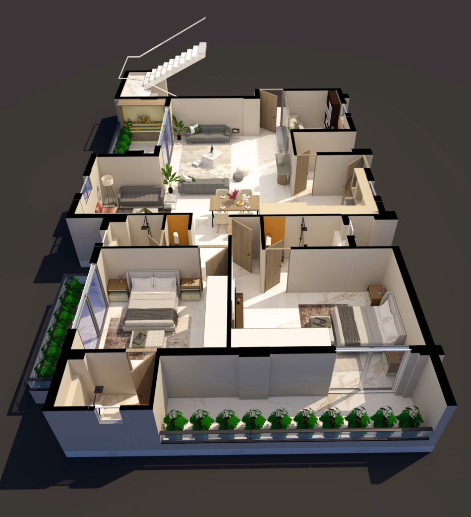Modern Isometric Plan Design