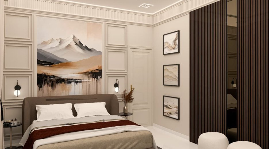 Classical Minimal Bedroom Design
