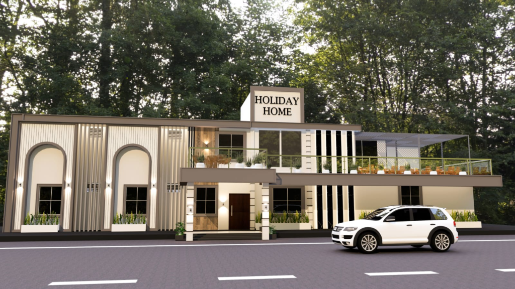 Modern Hotel Elevation Design