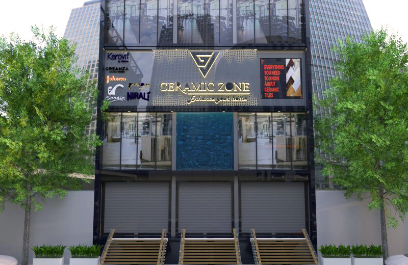 Modern Commercial Office Elevation