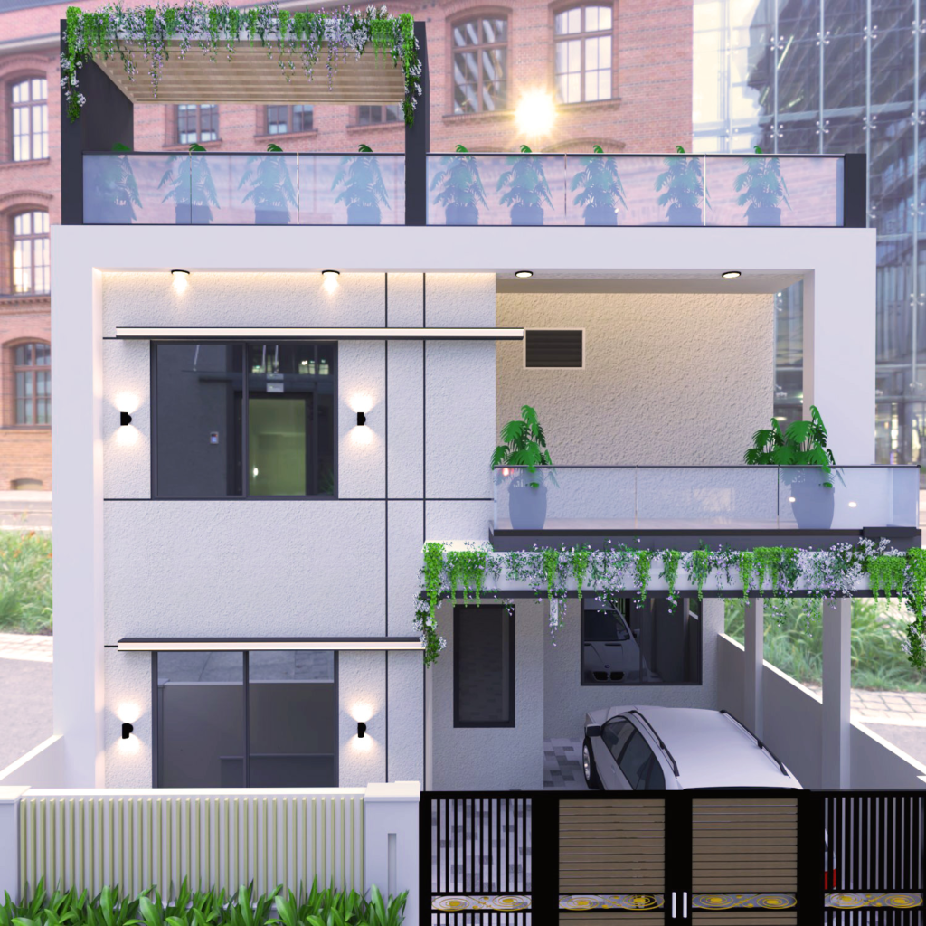 MODERN MINIMAL HOUSE ELEVATION DESIGN