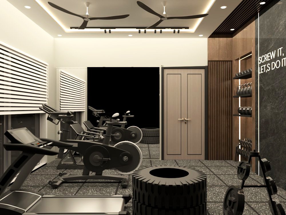 minimal gym room design